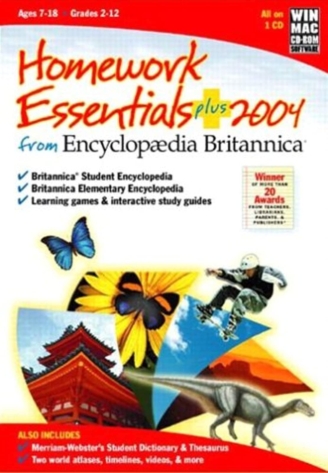 Britannica Homework Essentials Plus 2004 - Comprehensive Encyclopedia for Students | Perfect for Research Projects & Academic Studies