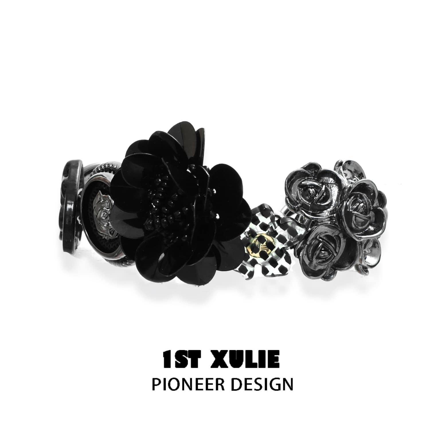 Taboo Rose Acrylic Bracelet for Women - Elegant Floral Fashion Jewelry Gift for Valentine's Day, Anniversary & Special Occasions