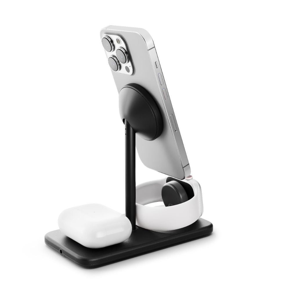 Twelve South HiRise 3 Deluxe - Premium Adjustable Stand for iPhone, iPad, MacBook & Apple Watch | Perfect for Home Office, Desk Organization & Charging Station