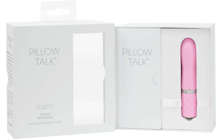 Flirty Vibe Pillow Talk Necklace with Genuine Swarovski Crystals - Romantic Gift for Her, Anniversary & Date Night Jewelry