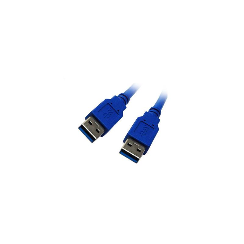 Dynamix USB 3.0 A to A Cable 10ft Blue High Speed Data Sync Charging Cord for PC Laptop Printer Hard Drive - Perfect for Home Office and Gaming Setup