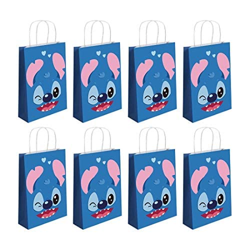 12 Pcs Cute Little Monster Paper Gift Bags for Space Animals Party Supplies - Halloween Birthday Party Decorations, Treat Candy Bags for Kids Party Favors & Goodie Bags - Perfect for Classroom Rewards, Baby Showers & Birthday Celebrations