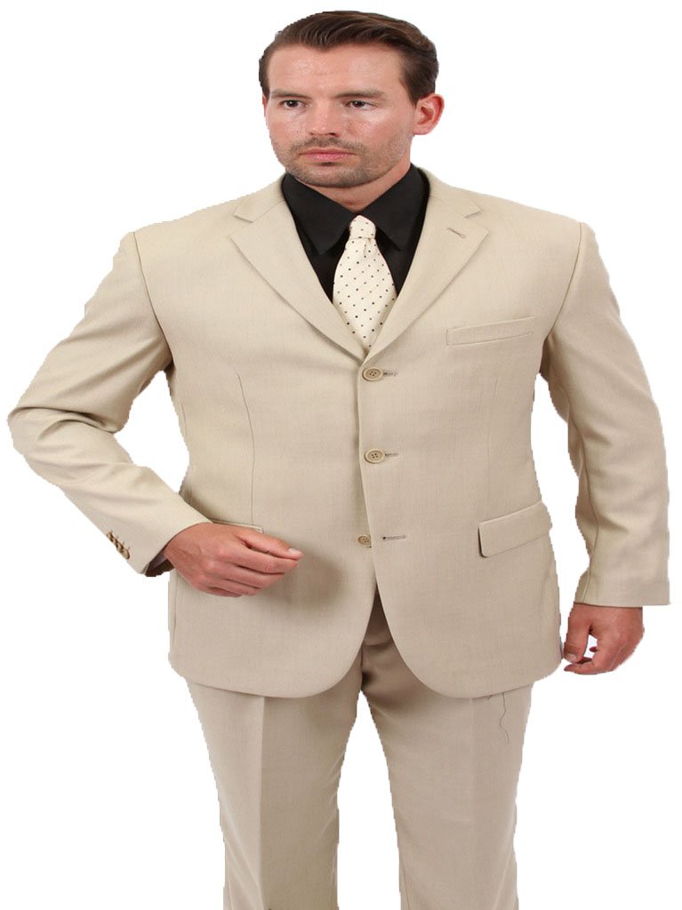 Men's Two Piece Suit - Slim Fit Business Suit for Wedding, Office & Formal Events | Premium Wool Blend Suit Jacket & Pants Set