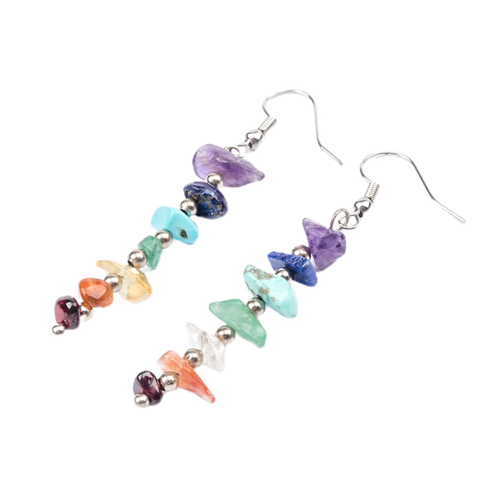 Fashion Dangle Earrings for Women - 1 Pair Irregular Faux Stone Drop Earrings, Multicolor Trendy Jewelry for Girls | Perfect for Dating, Parties & Special Occasions