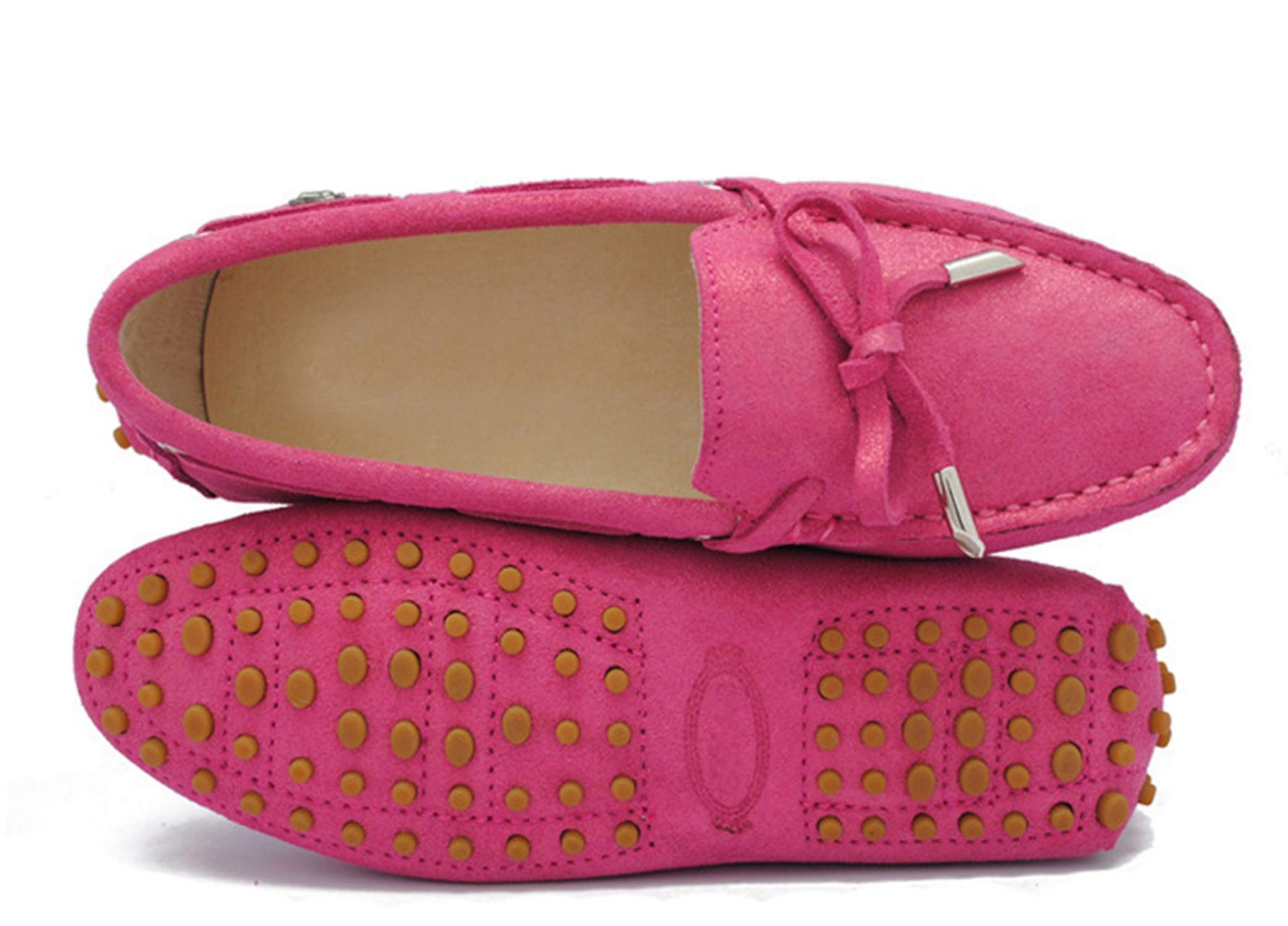 Minishion Women's Glitter Boat Shoes YB9607 - Comfortable Dress Loafers for Casual Wear, Office & Party Occasions
