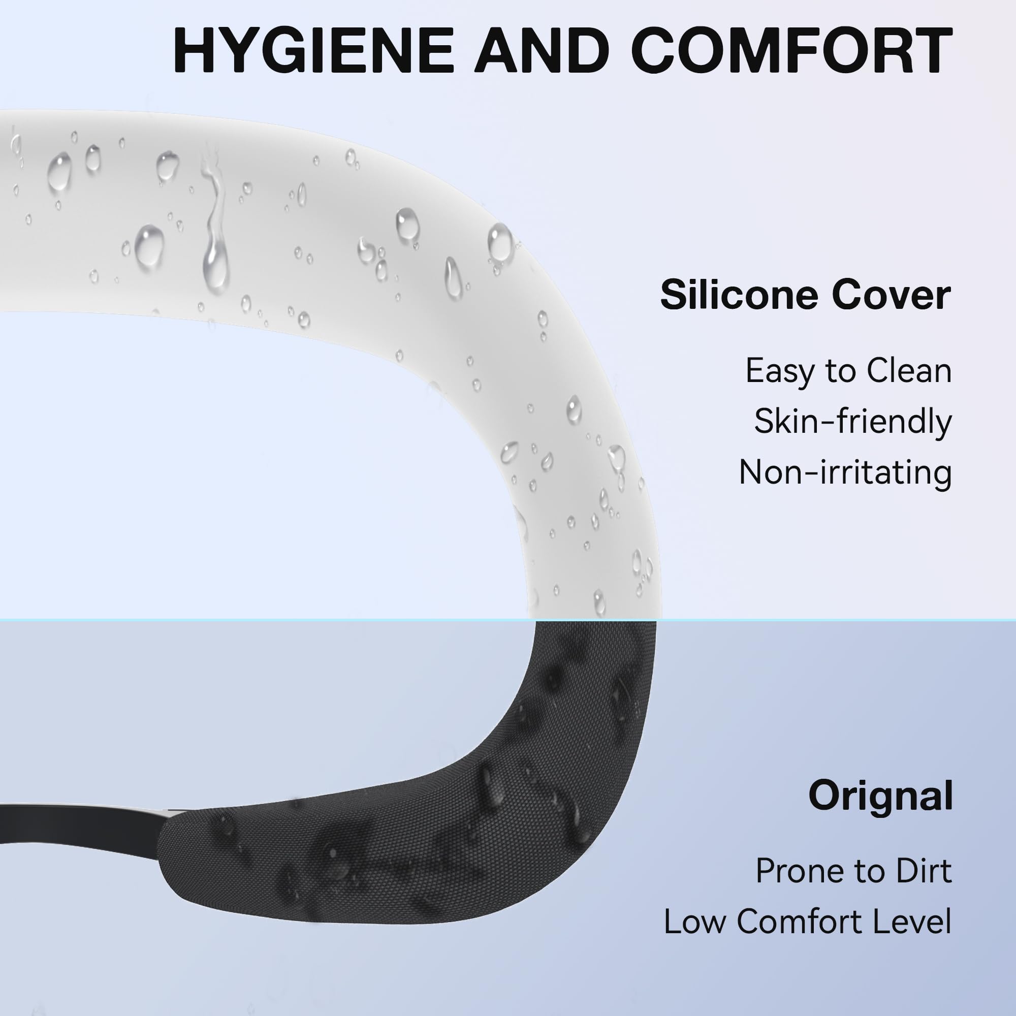 APEXINNO Silicone VR Face Cover for Oculus Quest 3 Headset Accessories - White - Soft Face Cushion Pad for Enhanced Comfort & Hygiene (Perfect for Gaming, VR Fitness & Extended Play Sessions)