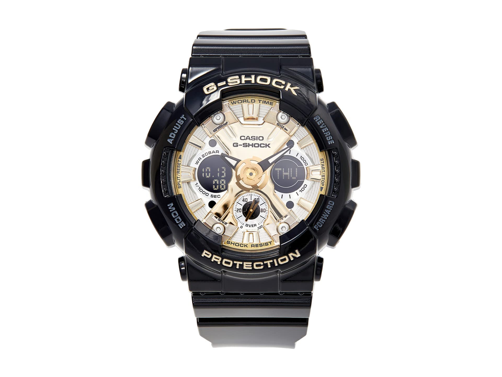 G-Shock GMAS120GB-1A Black Digital Sport Watch for Men - Shock Resistant, Waterproof, Durable Design for Outdoor Activities, Workouts & Everyday Use