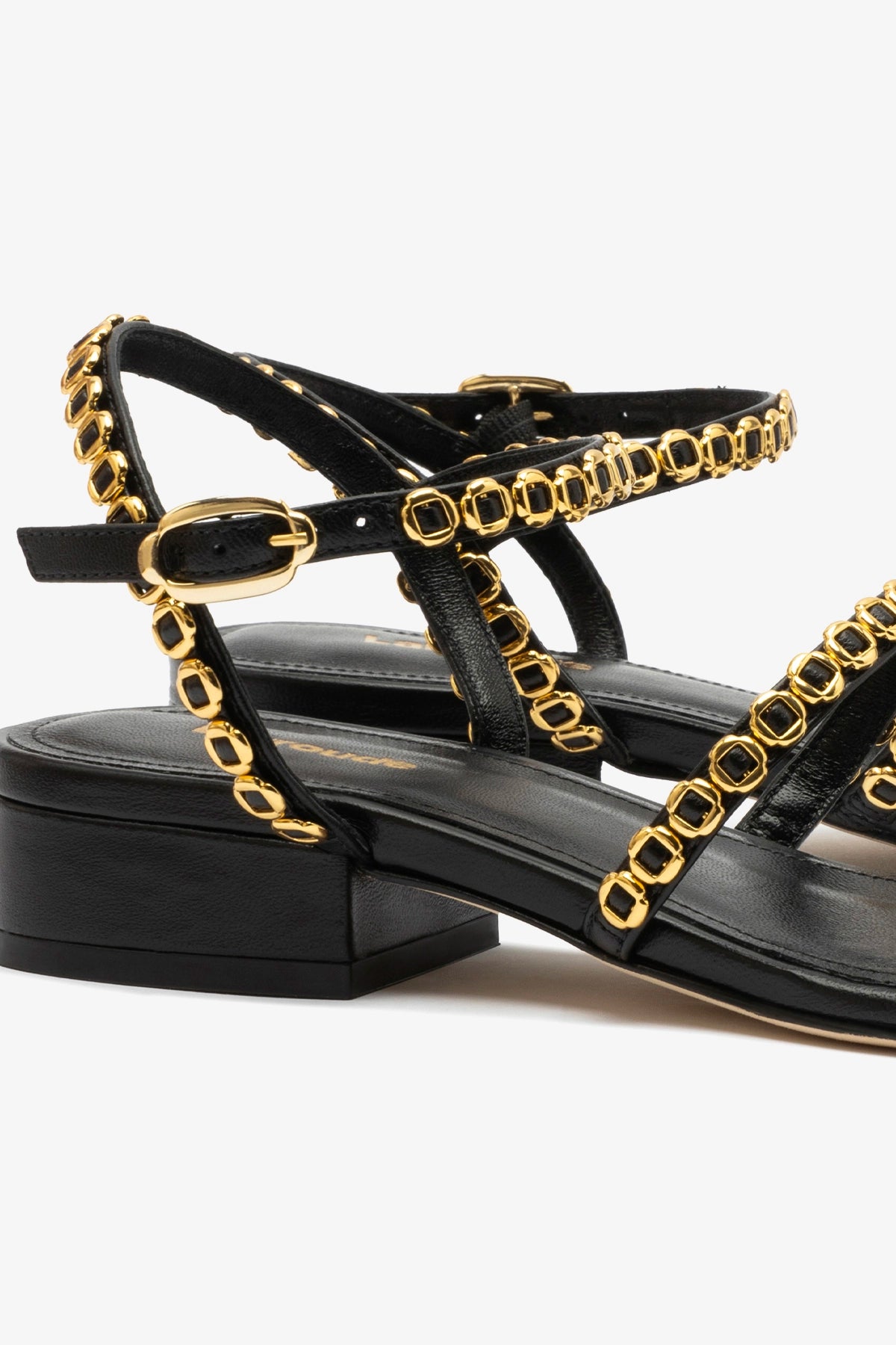 Milanina Black Leather Flat Sandals for Women - Comfortable Casual Summer Shoes for Beach, Walking & Outdoor Activities