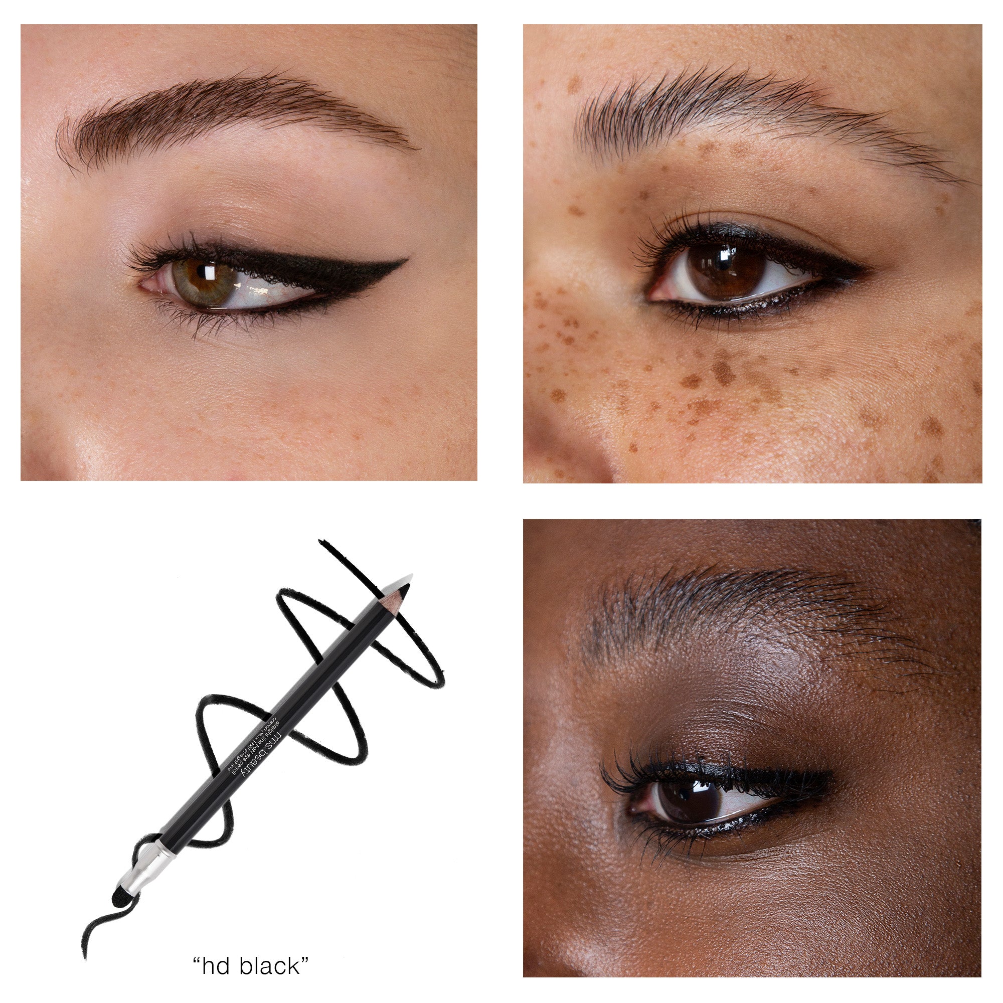 Waterproof Straight Line Kohl Eyeliner Pencil - Long Lasting Smudge Proof Eye Makeup for Dramatic Looks | Perfect for Parties, Weddings & Everyday Wear