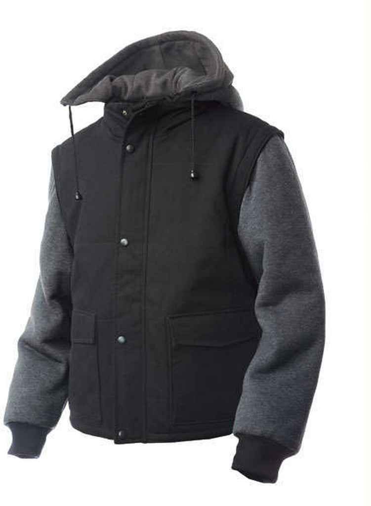 Men's Convertible Zip-Off Sleeve Jacket - Lightweight Waterproof Outdoor Hiking & Travel Jacket for All Seasons