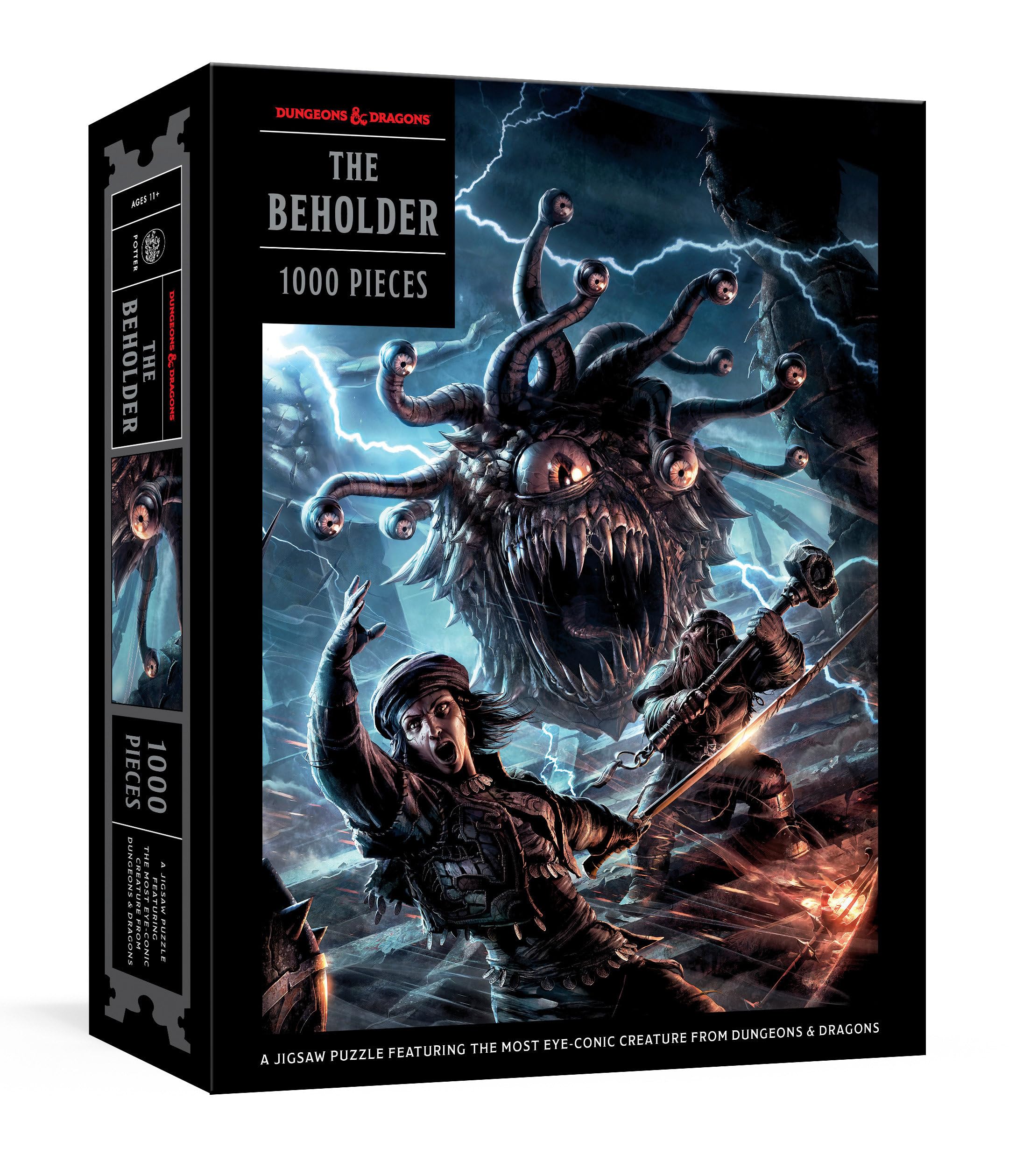 The Beholder Puzzle: Dungeons & Dragons Jigsaw Puzzle for Adults - 1000 Piece Fantasy Board Game Puzzle for D&D Fans, Game Nights & Home Decor