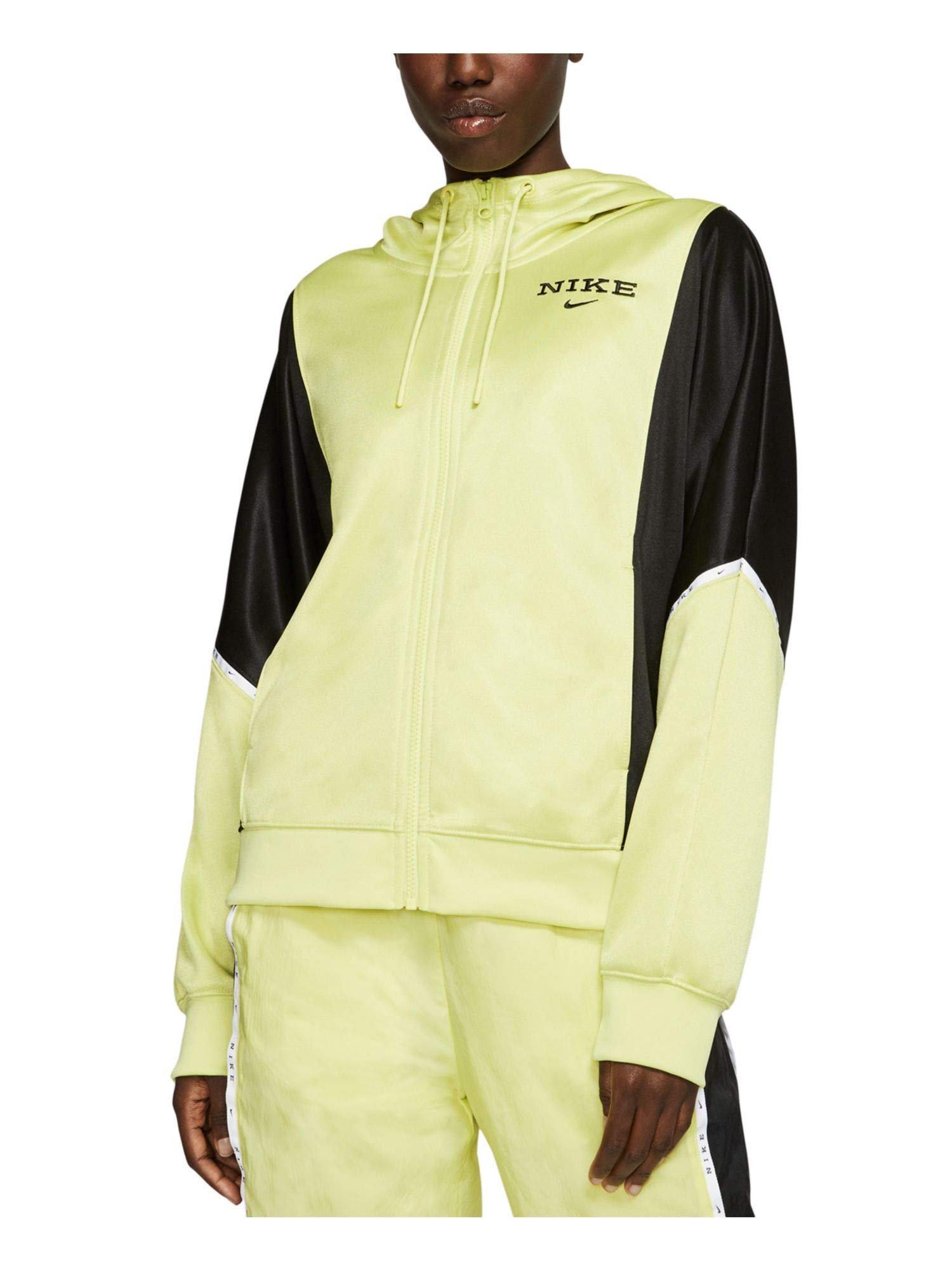 Nike Women's Colorblock Zip-Up Hoodie - Lightweight Athletic Jacket for Running, Gym & Casual Wear | Sportswear Collection