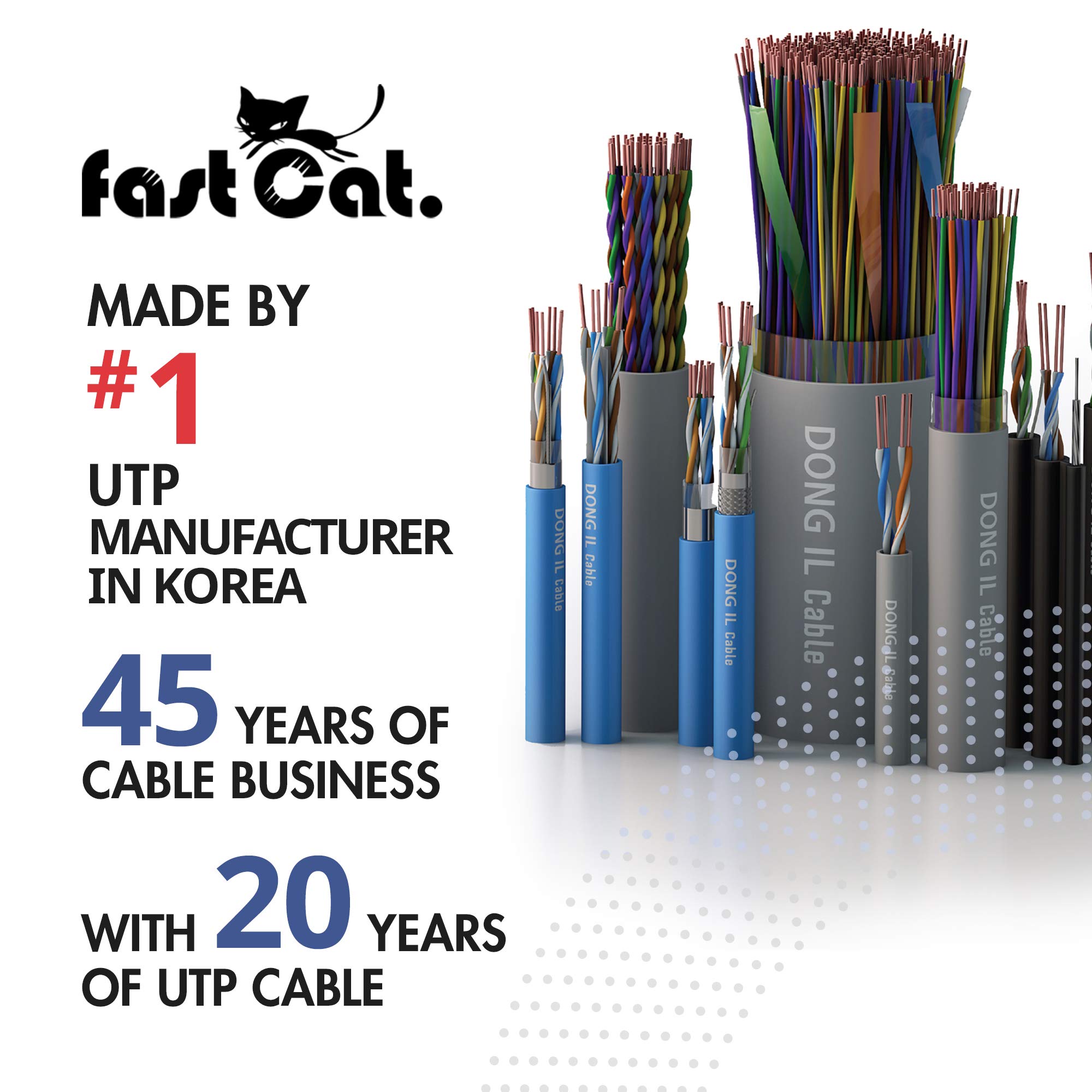High-Speed Cat 6 Ethernet Cable 1000ft (Blue) - 23 AWG, CMR Rated, Solid Bare Copper Wire, Noise-Reducing Cross Separator - 550MHz/10Gbps UTP LAN Cable for Home, Office & Data Center Networking