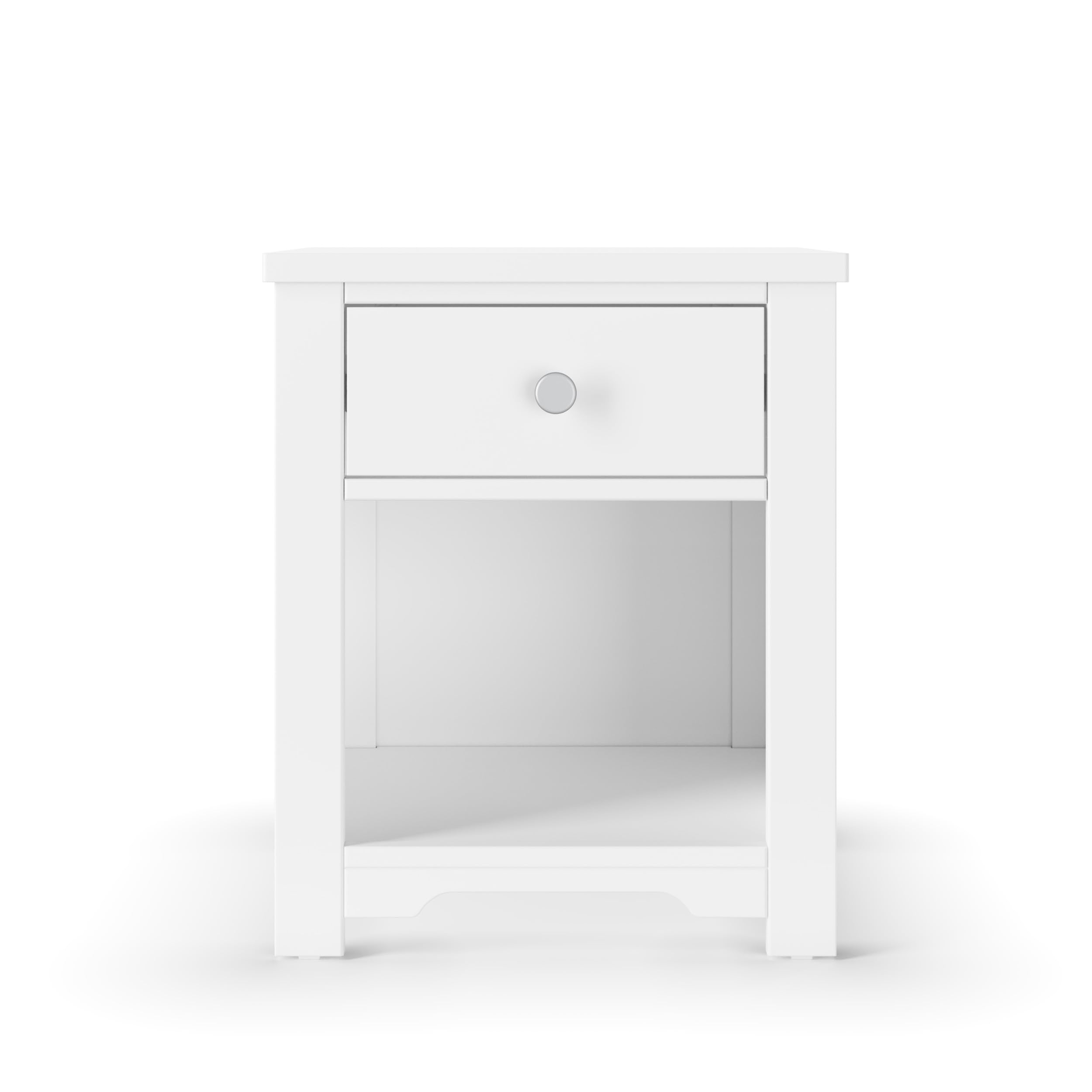 Child Craft Harmony Nightstand - Matte White Finish, Modern Kids Bedroom Furniture, Sturdy & Safe for Toddlers - Perfect for Bedside Storage, Reading Nook, or Nursery Decor