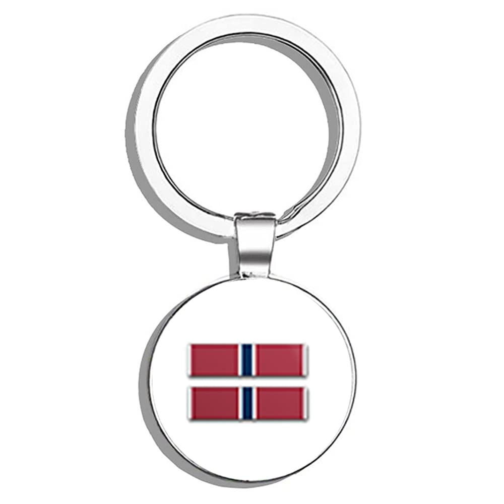 US Army Bronze Star Ribbon Metal Keychain - Military Appreciation Gift for Veterans, Soldiers & Collectors - Perfect for Keys, Backpacks & Everyday Carry