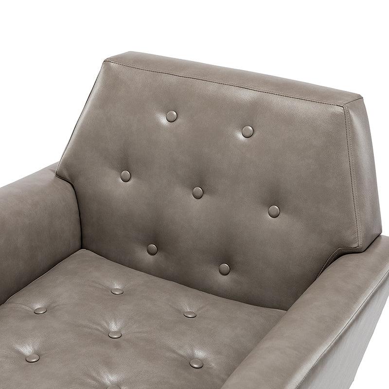 Raelynn Vegan Leather Armchair - Modern PU Leather Lounge Chair for Living Room, Office & Bedroom - Eco-Friendly Faux Leather Accent Chair for Home Decor