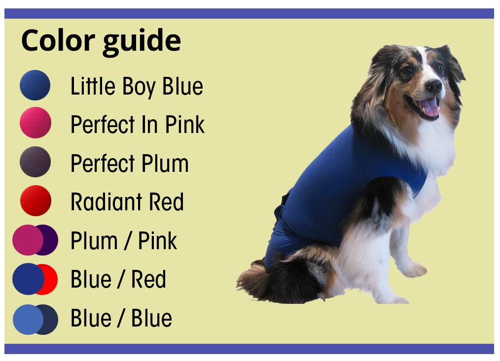 SurgiSnuggly Original Dog Diapers Suit for Female Dogs - Adjustable Wrap-Around Leg Design for Heat Cycle, Better Fit Than Dog Suspenders & Panties (Small & Large) - Perfect for Indoor Use, Travel & Post-Surgery Care