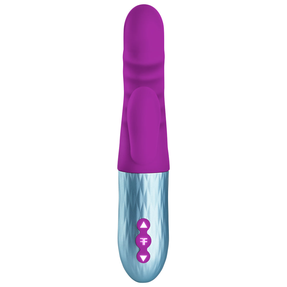 FemmeFunn Essenza Thrusting Rabbit Vibrator - Powerful Dual Stimulation for Women, G-Spot & Clitoral Pleasure - Perfect for Solo Play & Couples Intimacy