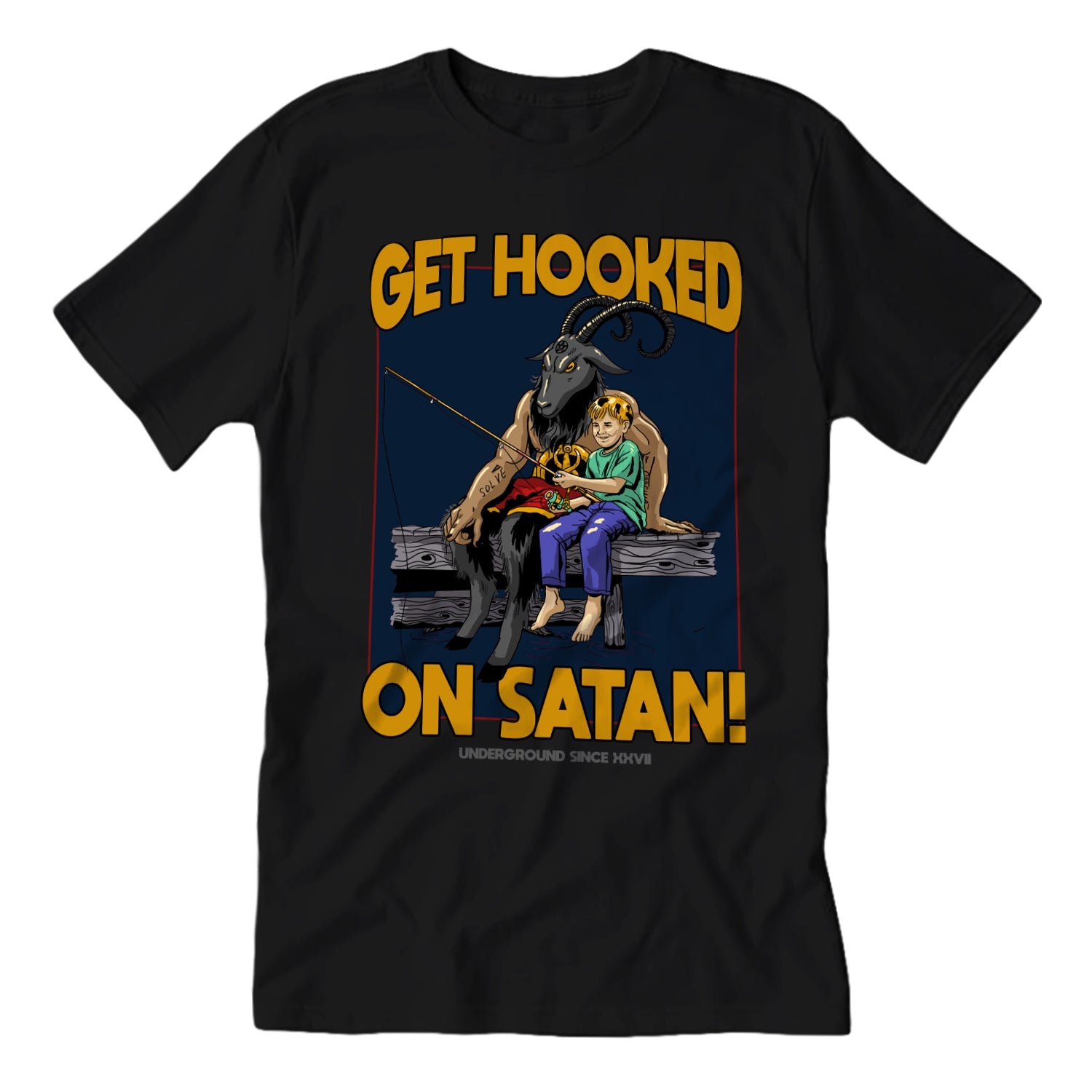 Satanic T-Shirt for Men & Women - Gothic Occult Graphic Tee - Perfect for Halloween, Metal Concerts & Dark Fashion