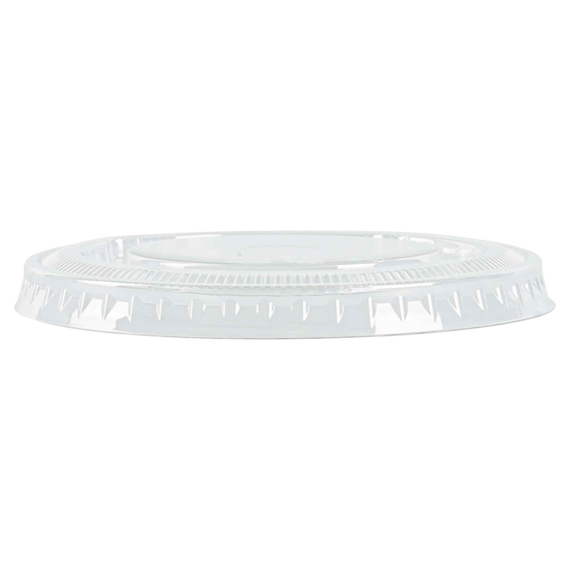 Restaurantware Visage Flat Lids for 9, 12 & 16 oz Disposable Cups - 1000 Clear Plastic Drinking Cup Lids with Straw Slot | Recyclable & BPA-Free | Perfect for Coffee Shops, Smoothie Bars & Takeout Restaurants
