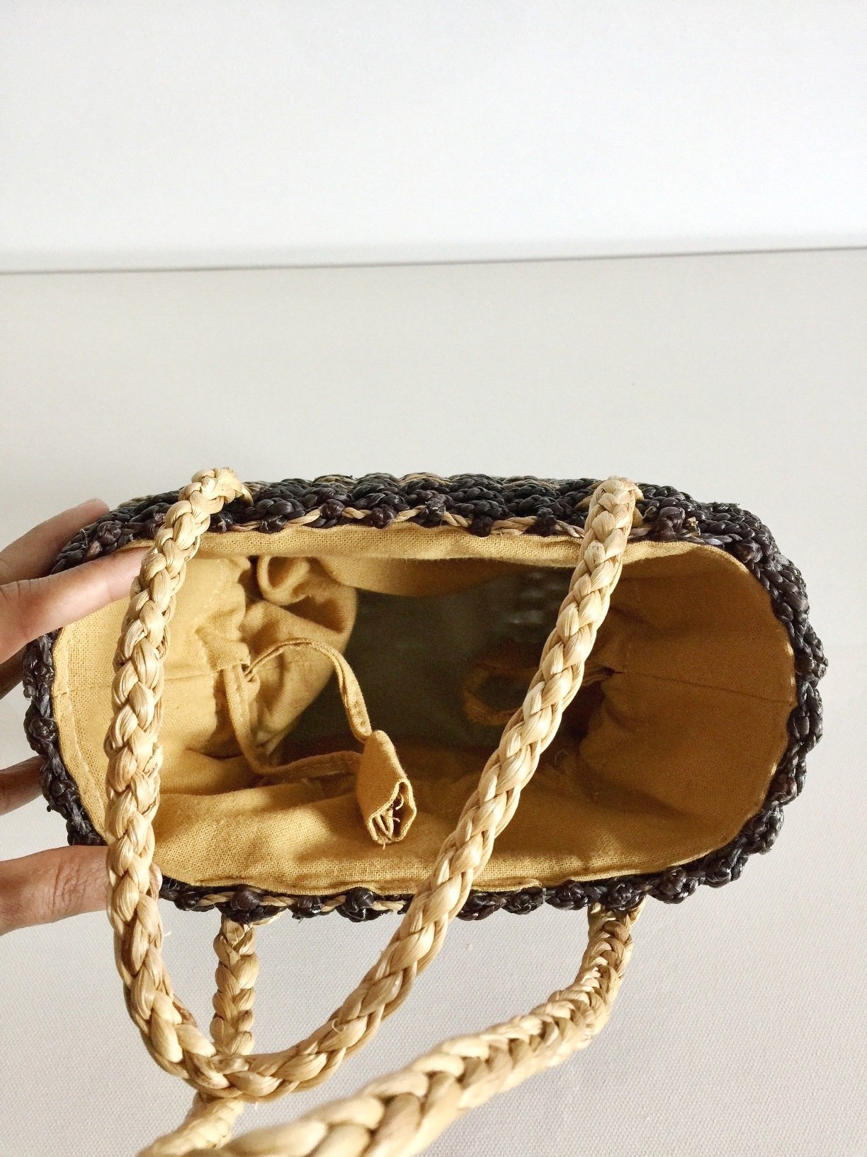 Handwoven Mini Straw Tote Bag - Natural Seagrass Beach Purse for Women | Perfect for Beach Vacations, Picnics & Summer Outings