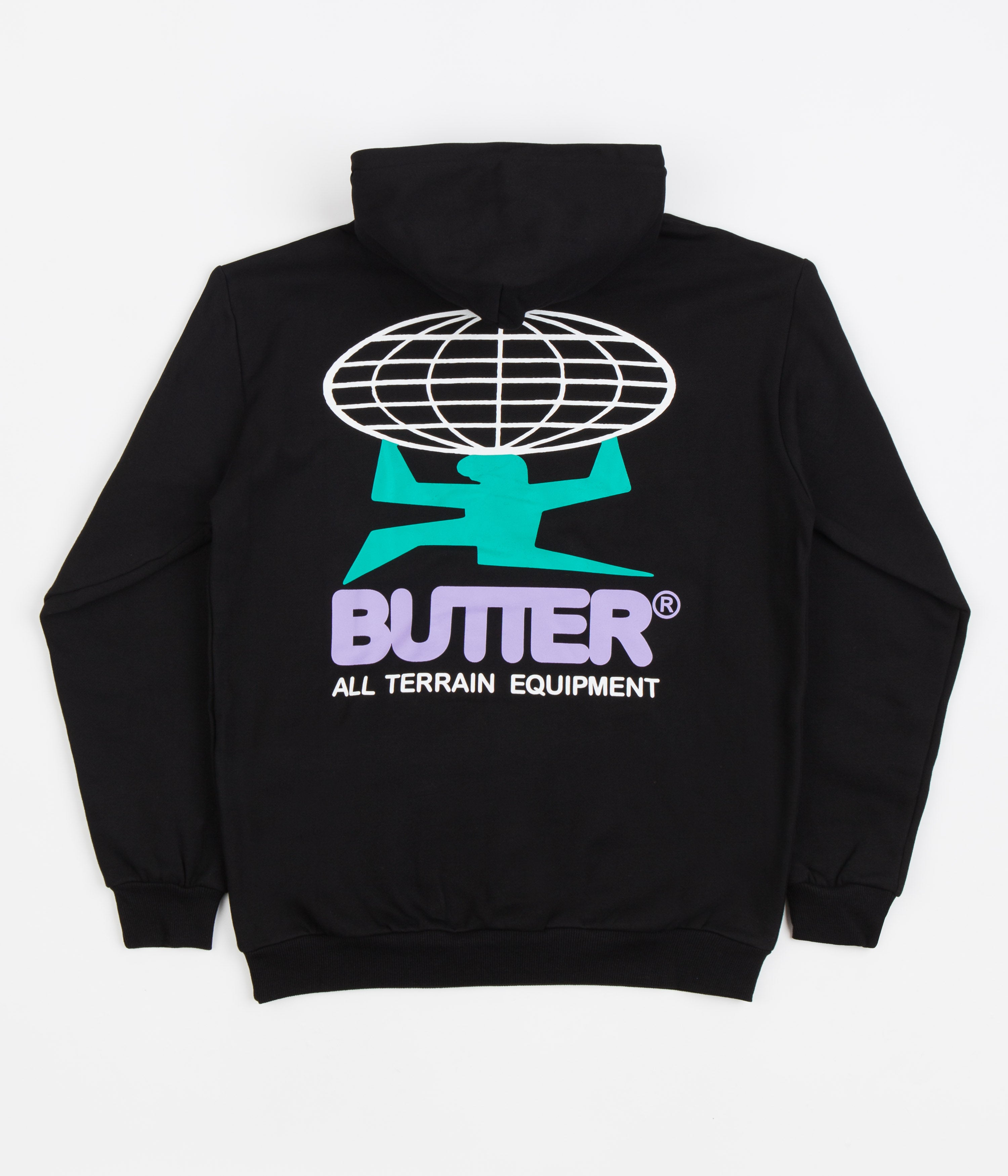 Butter Goods All Terrain Hoodie for Men & Women - Black - Outdoor Hiking, Camping & Streetwear Fashion