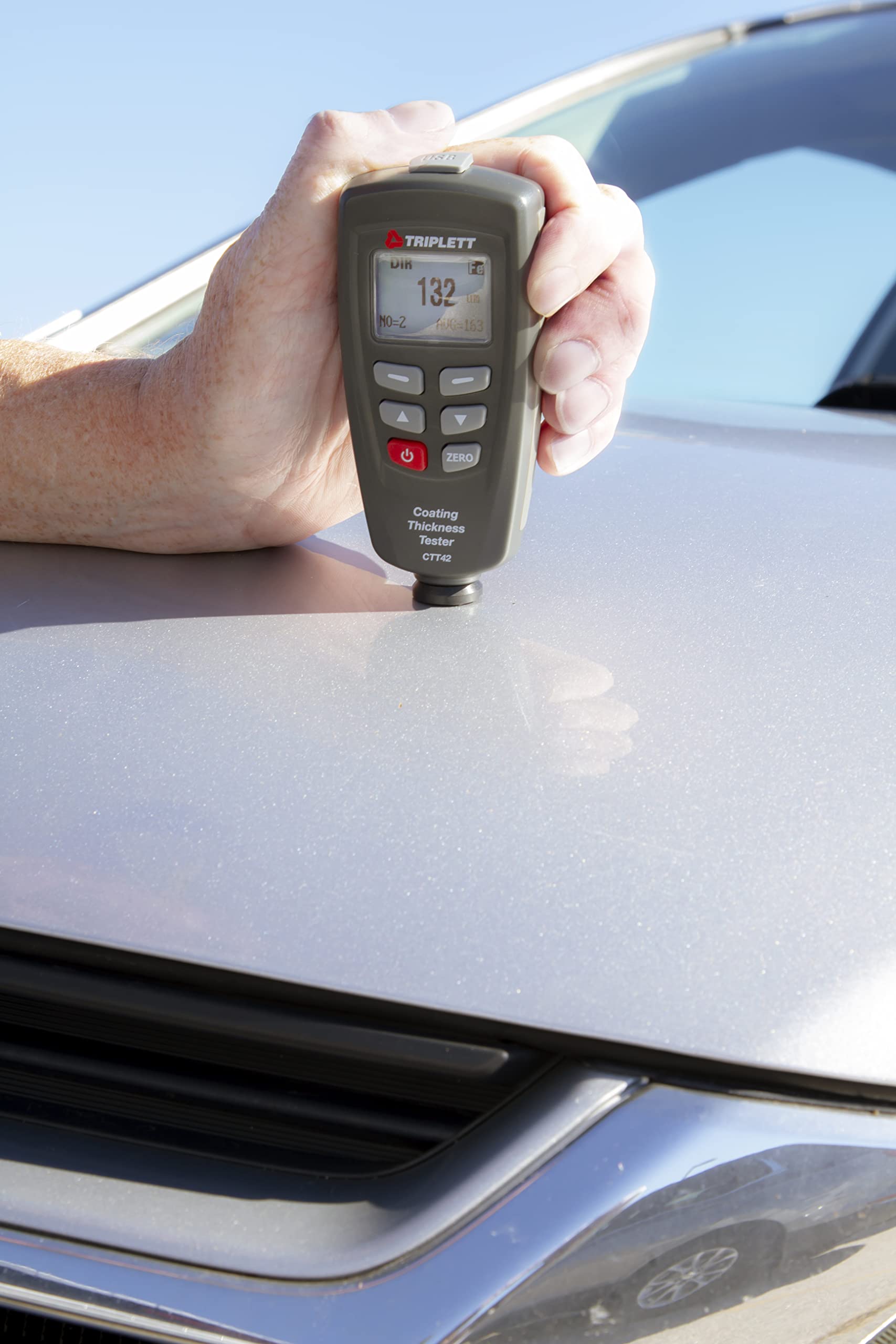 Triplett CTT42 Digital Coating Thickness Gauge - Accurate Measurement for Ferrous & Non-Ferrous Metals | Ideal for Automotive, Marine & Industrial Paint Inspection