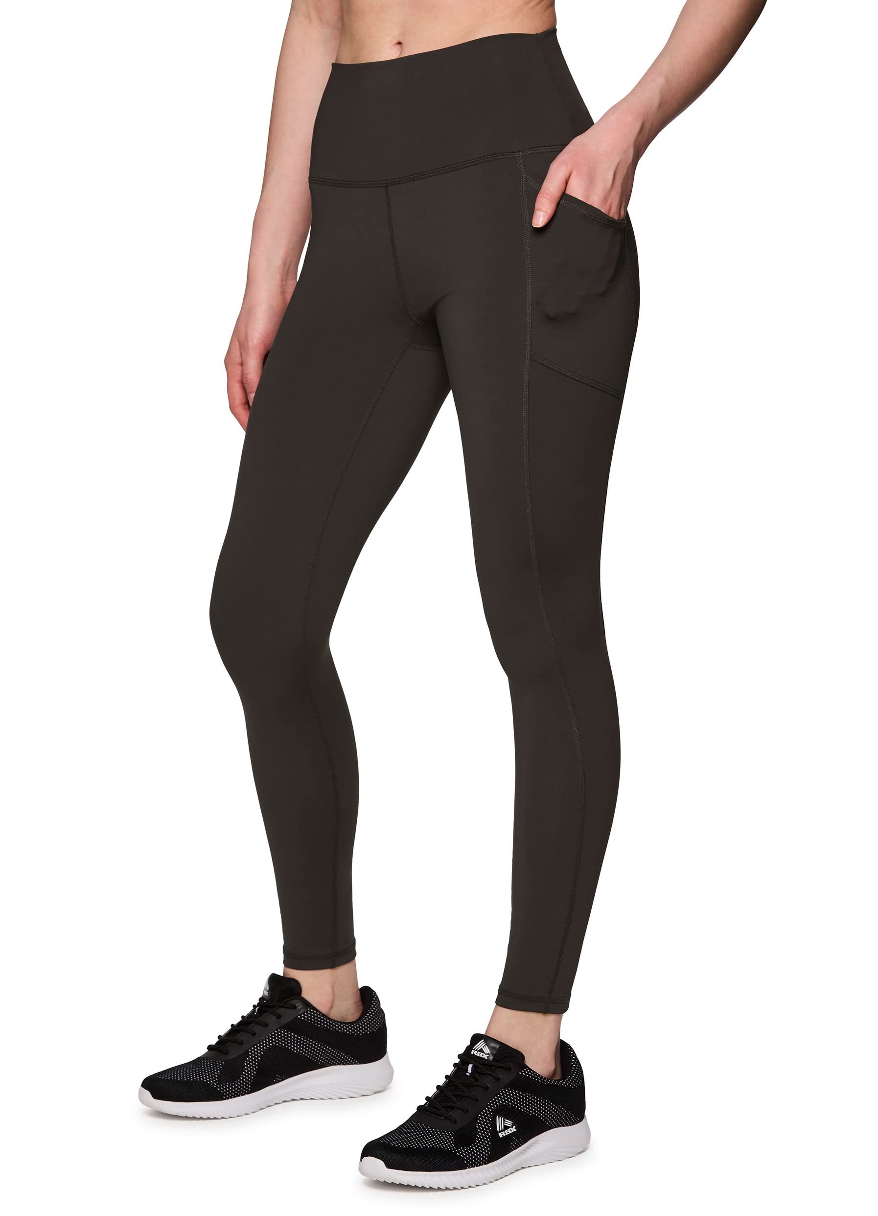 RBX Active High Waisted Squat Proof Workout Yoga Leggings with Pockets for Women - Perfect for Gym, Running, Yoga & Everyday Wear