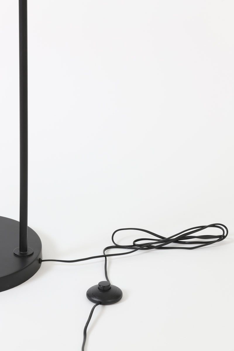 Alvaro Modern Floor Lamp with Adjustable Height - Matt Black & Antique Bronze Finish for Living Room, Bedroom, or Office Lighting