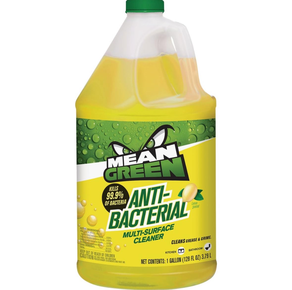 Mean Green 371467 Multi-Surface Cleaner - 1 Gallon | Powerful All-Purpose Degreaser for Kitchen, Bathroom, Floors & More | Industrial Strength Cleaning Solution