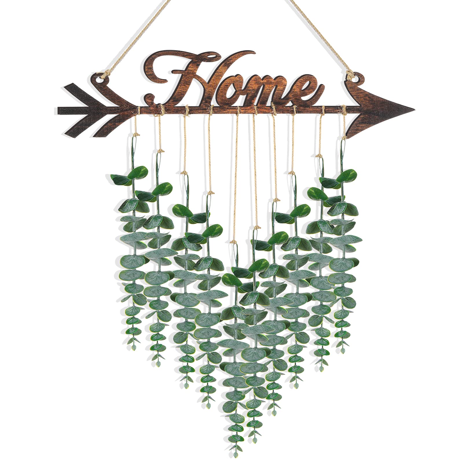 Lyrow Artificial Eucalyptus Wall Decor - Farmhouse Boho Hanging Greenery for Home, Living Room & Bedroom