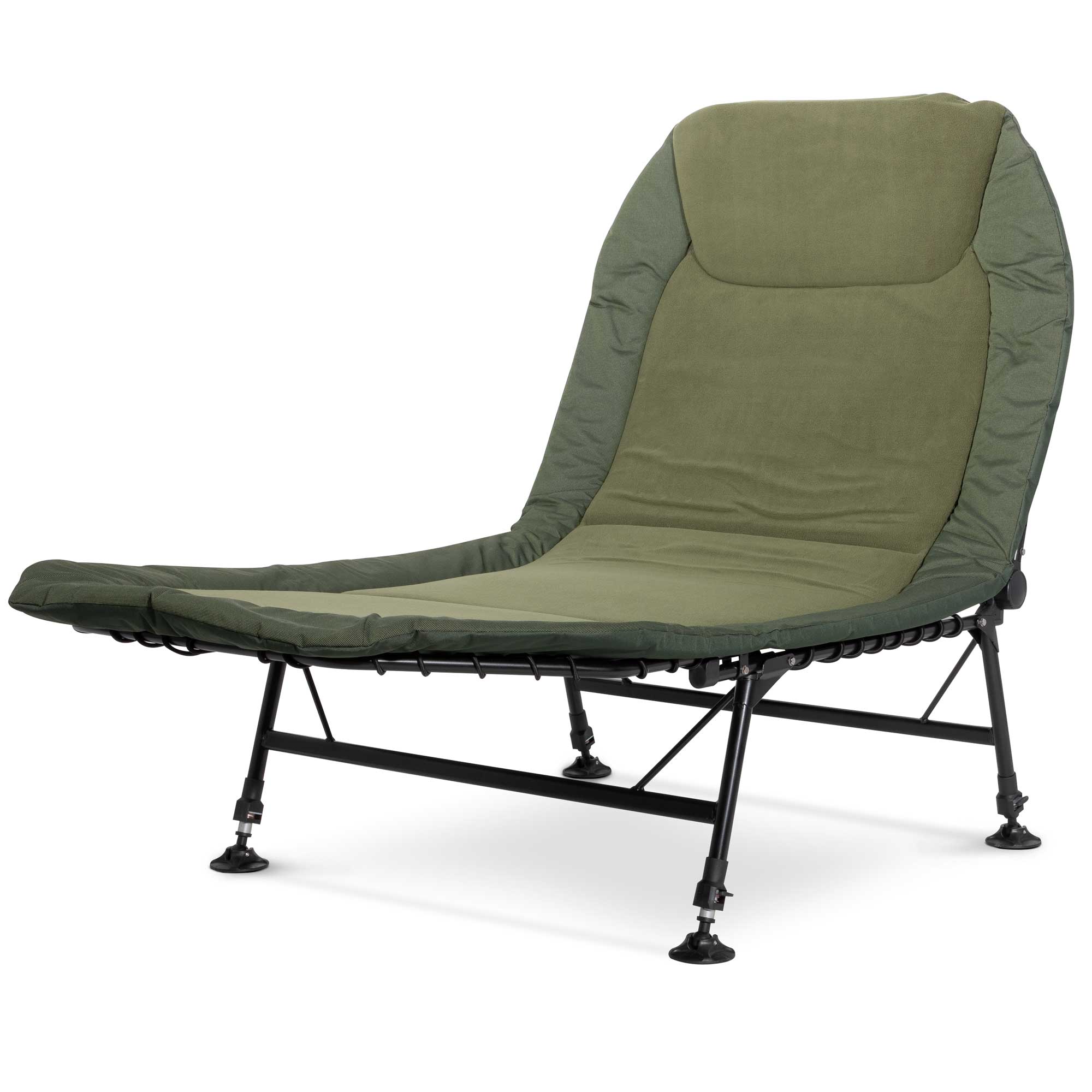 Deluxe Wide Adjustable Bed Chair with Fleece Mattress & Pillow - 6 Adjustable Feet DL78 - Perfect for Home, Office, and Outdoor Relaxation