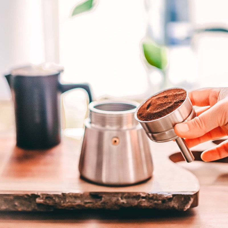 GROSCHE Milano Stainless Steel Stovetop Espresso Coffee Maker - 6 Cup Italian Moka Pot for Gas & Electric Stoves - Perfect for Home, Office & Camping Brewing