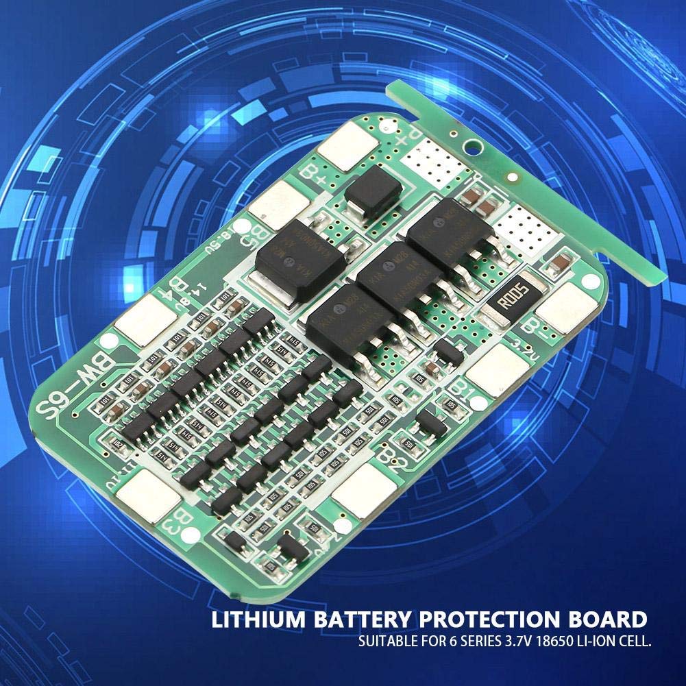 6S 15A 22V 24V Lithium Battery Charging Board PCB Module - Li-ion Battery Protection Circuit for DIY Power Banks, E-Bikes & Solar Energy Storage Systems