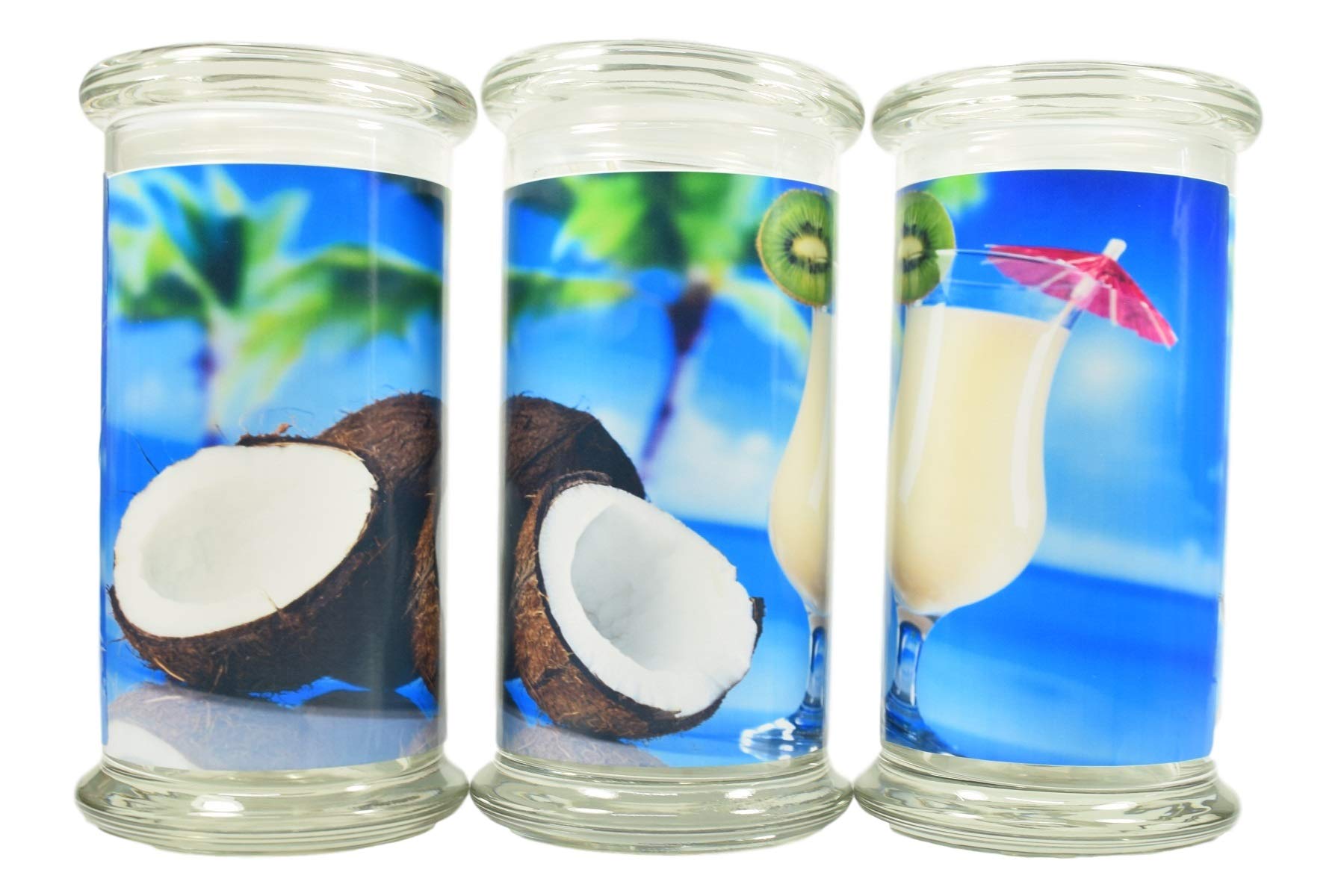 Premium Coconut Island 21 oz Soy Candle - Handmade, Hand-Poured Scented Candle with Natural Aromatherapy Benefits | Perfect for Relaxation, Spa Days & Home Decor