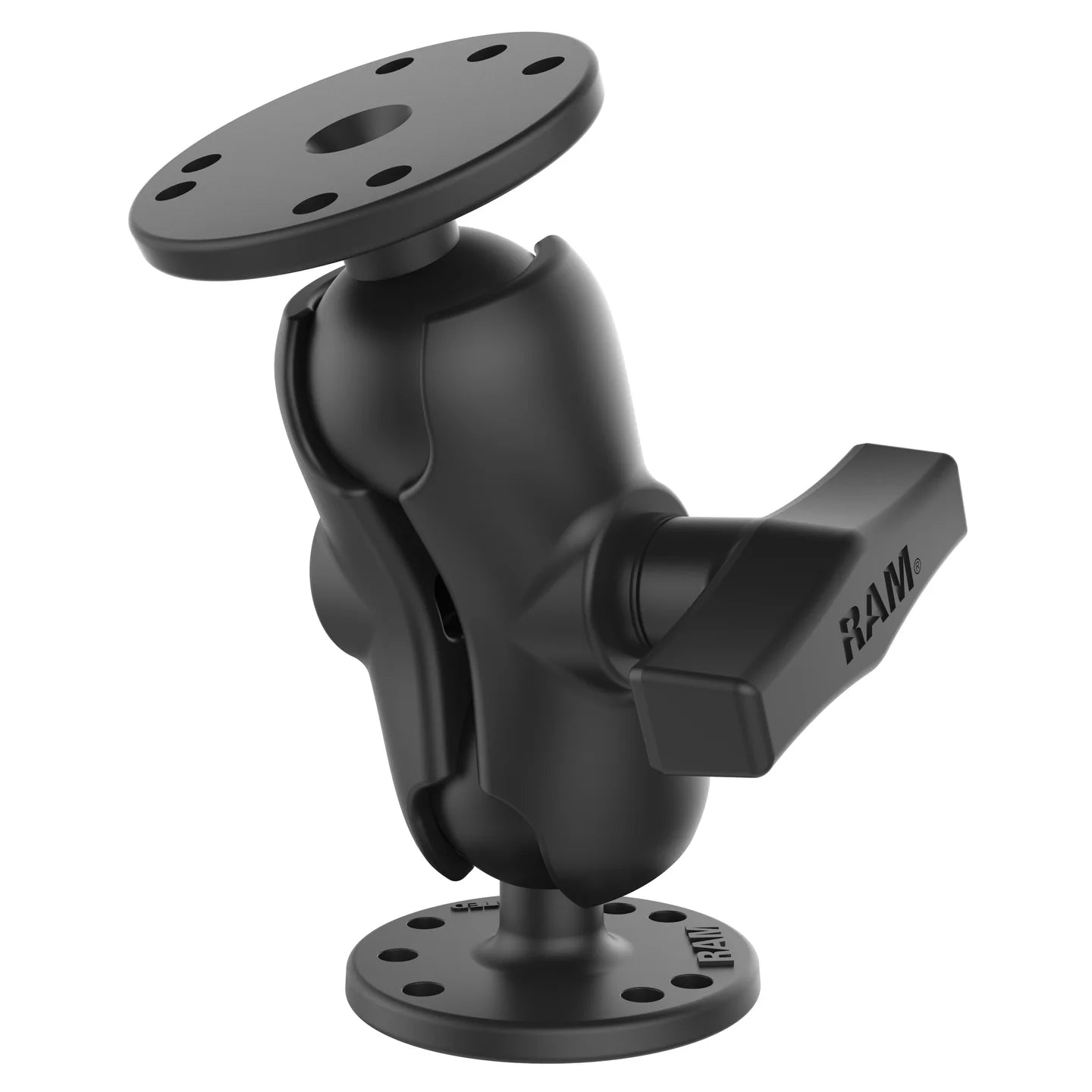 RAM 101U B C Size Ball Mount with Short Socket Arm - Heavy Duty Universal Truck, SUV, ATV & Boat Accessory for GPS, Phone & Camera Mounting