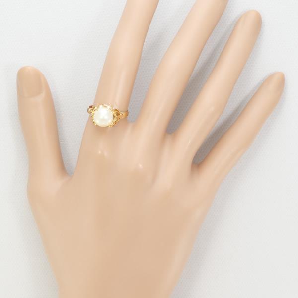 18K Yellow Gold Pearl Ring for Women - Elegant & Timeless Jewelry Gift for Her - Perfect for Weddings, Anniversaries & Special Occasions