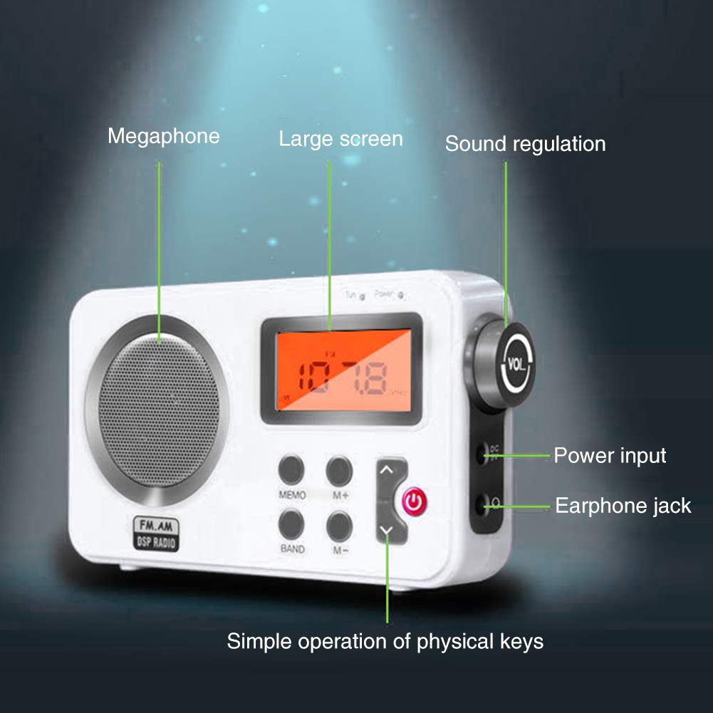 Waterproof Shower Radio Speaker with AM/FM & LCD Display | Portable Bluetooth Stereo for Bathroom, Beach, Hot Tub & Outdoor Use | Perfect for Relaxing Baths, Pool Parties & Camping