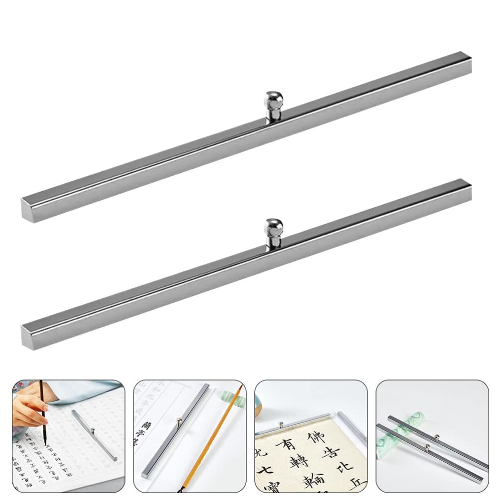 2-Pack Calligraphy Rice Paper Weights - Premium Painting Accessories for Pressing Paper, Calligraphy Practice & Drawing - Perfect for Artists, Students & Crafters (Home, Studio & Classroom Use)