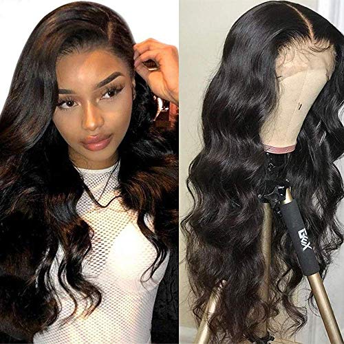 Premium 18 Inch HD Transparent 13x4 Lace Front Wig - 10A Grade 180 Density Body Wave Human Hair Wig for Black Women | Natural Look for Daily Wear, Parties & Special Occasions