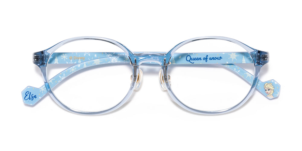 JINS x Disney Frozen Kids Eyeglasses 053 - Cute & Durable Children's Glasses for School, Reading, and Outdoor Activities