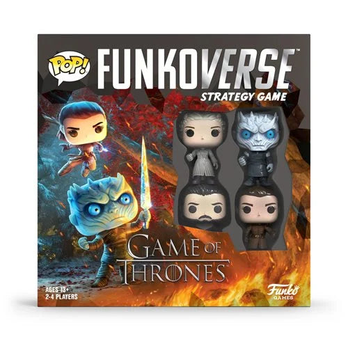 Game of Thrones 100 Pop! Funkoverse Strategy Board Game Base Set - Epic Fantasy Battle Game for Collectors & Tabletop Gamers - Perfect for Game Nights & GOT Fan Gatherings