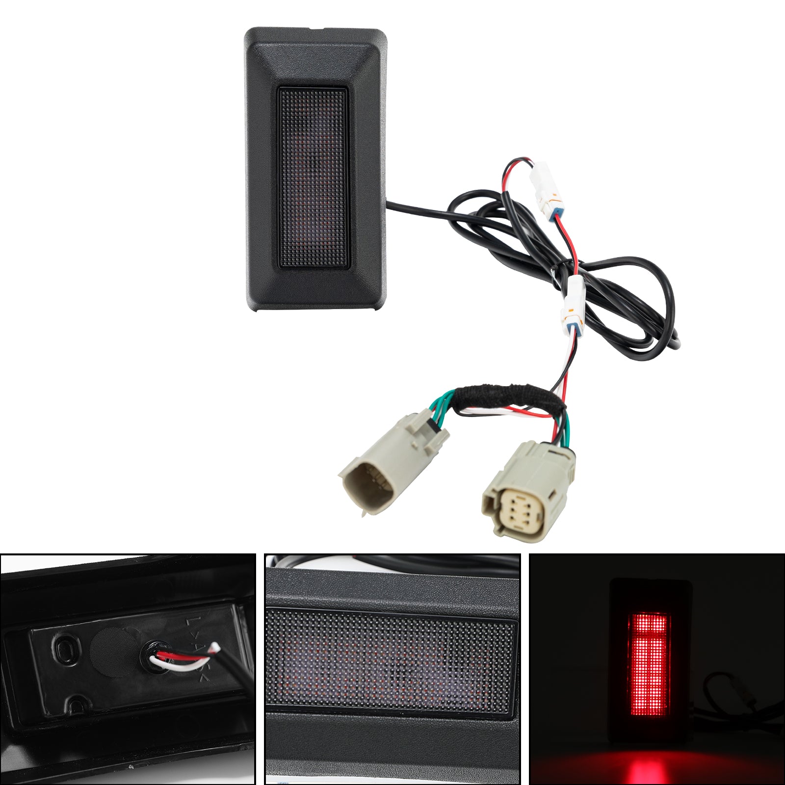 ABS Plastic LED Rear Window Brake Light for 2021+ Ford Bronco (2-Piece Set) - Enhanced Safety & Style for Off-Road Adventures & Night Driving
