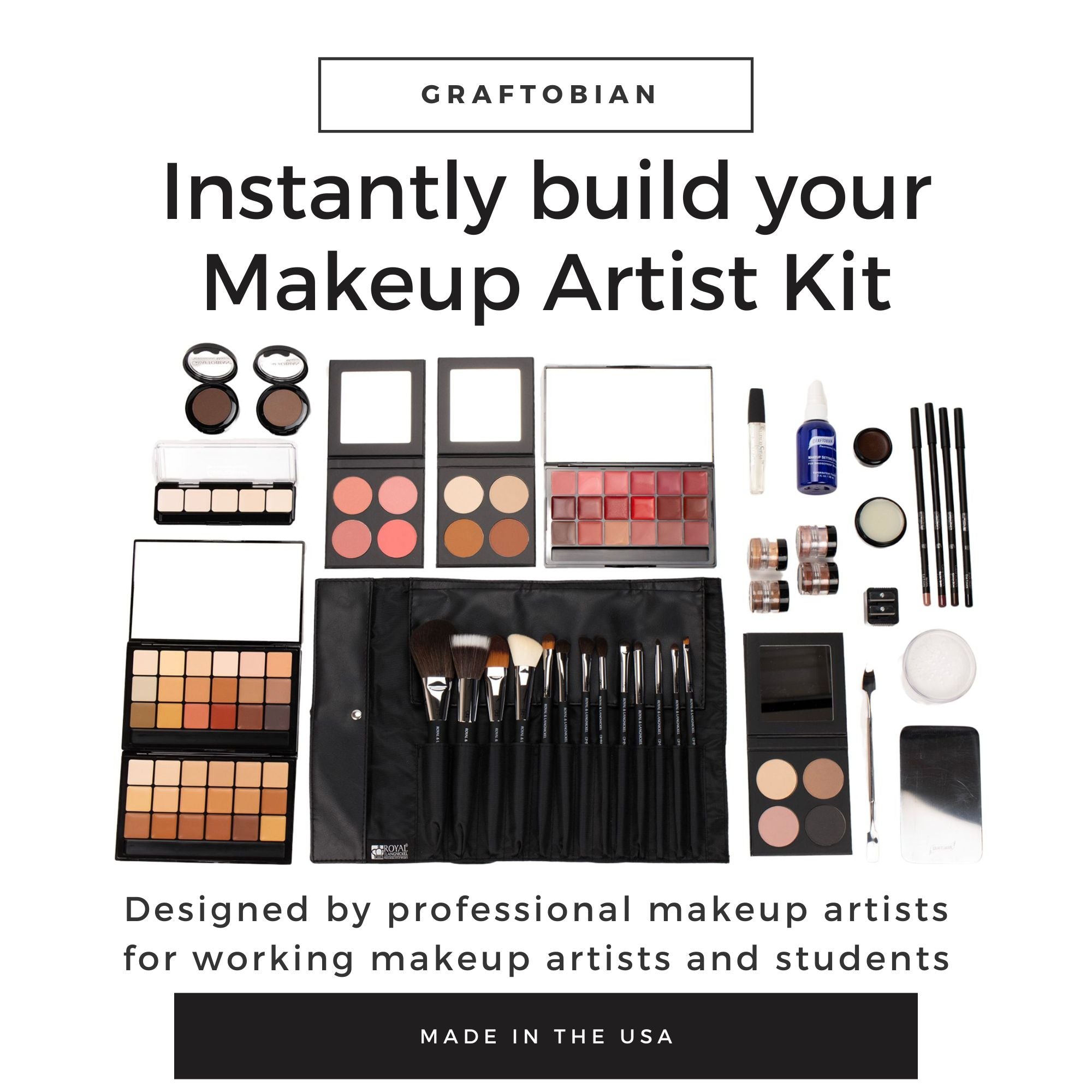 Professional Makeup Kit - 24-Piece Cosmetic Set with Brushes & Eyeshadow Palette for Beginners & Professionals | Perfect for Daily Use, Special Occasions & Makeup Artists