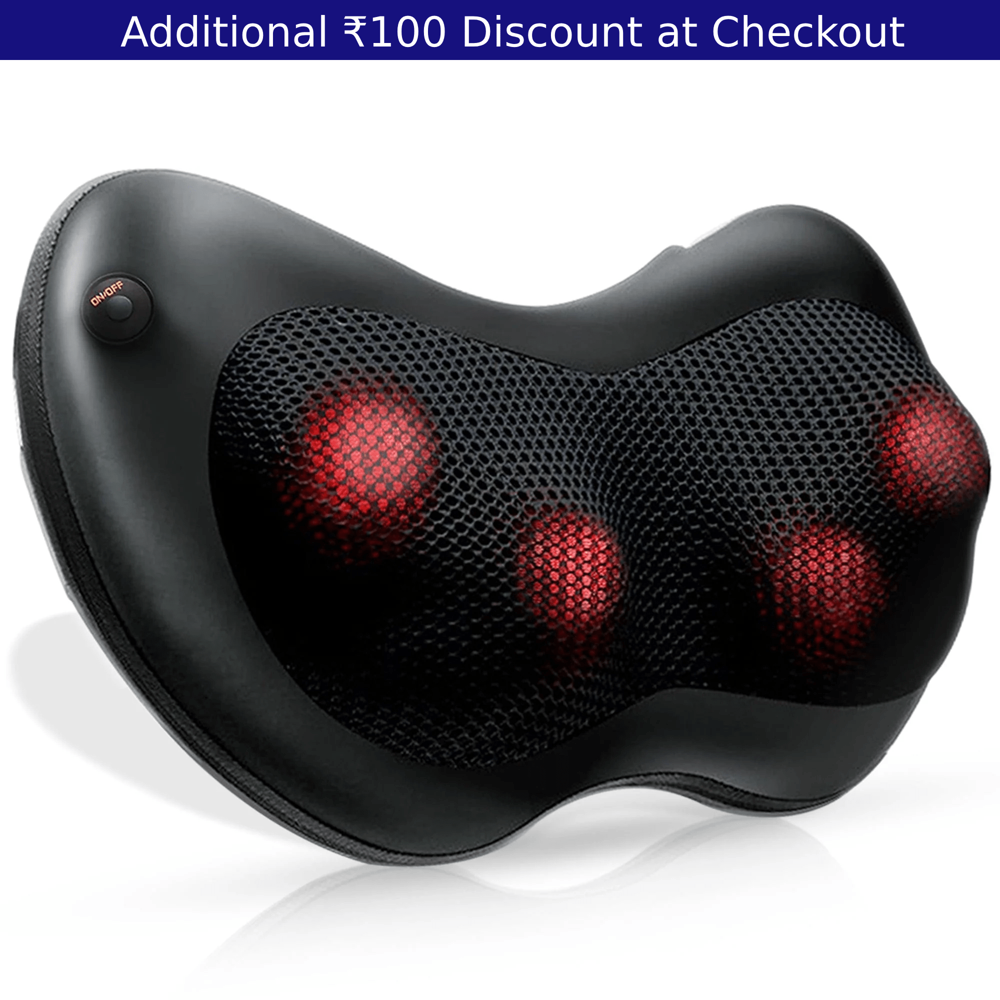 Dr Physio USA Shiatsu Massage Cushion with Heat - Full Body Neck and Back Massager Machine Model 1012 - Perfect for Home, Office and Car Relaxation