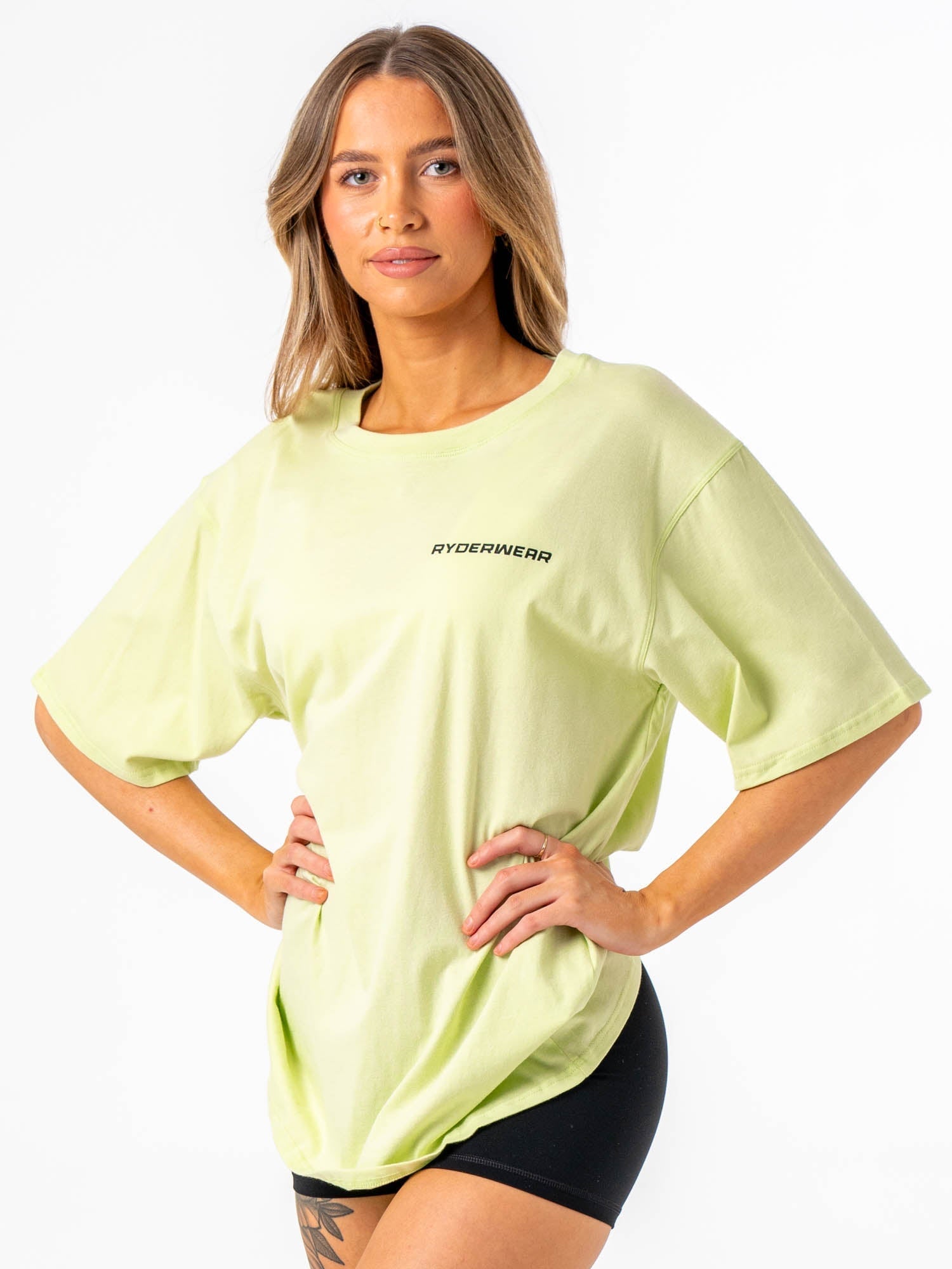 Energy Oversized T-Shirt in Lime Green - Comfortable & Stylish for Casual Wear, Street Fashion, and Loungewear