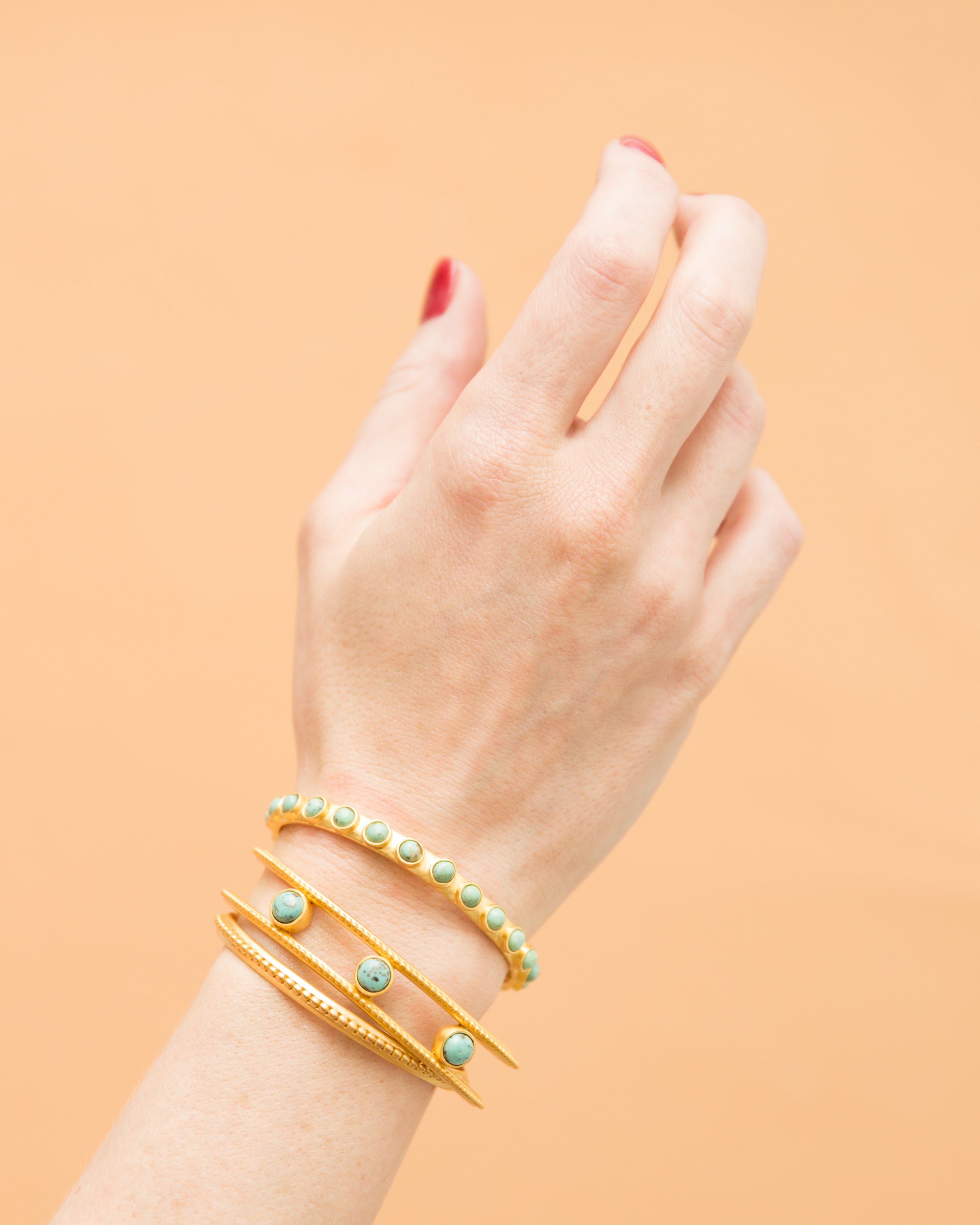 Trendy Studded Bangle Bracelet for Women - Fashion Jewelry Accessory for Parties, Dating & Everyday Wear
