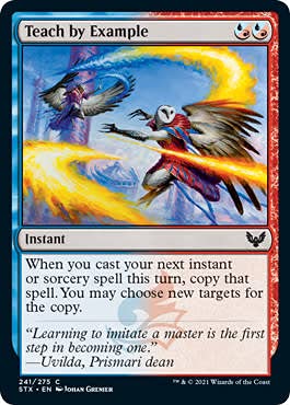 Magic: the Gathering - Teach by Example (241) Foil Card - Strixhaven: School of Mages - Collectible Trading Card Game for MTG Players - Perfect for Deck Building and Strategy Games