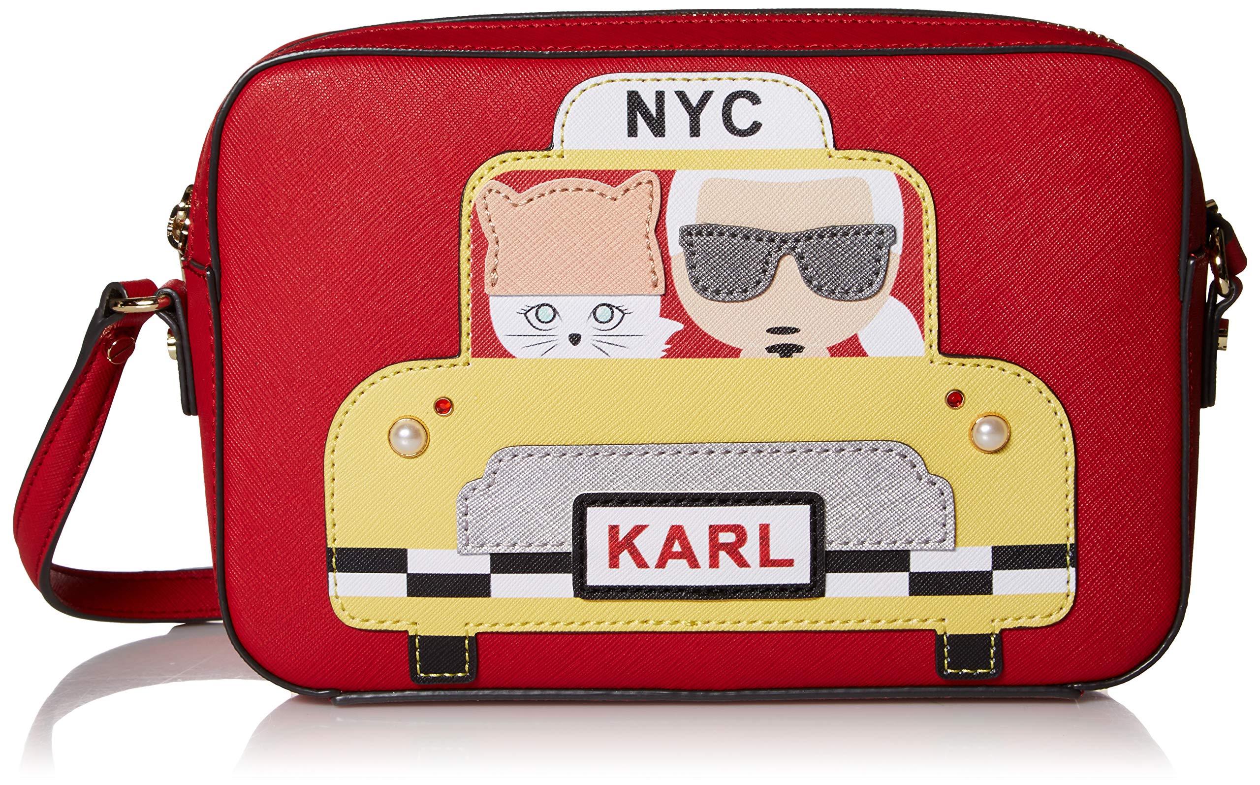 Karl Lagerfeld Paris Maybelle Camera Crossbody Bag for Women | Fashion Designer Shoulder Purse | Perfect for Travel, Work & Evening Out