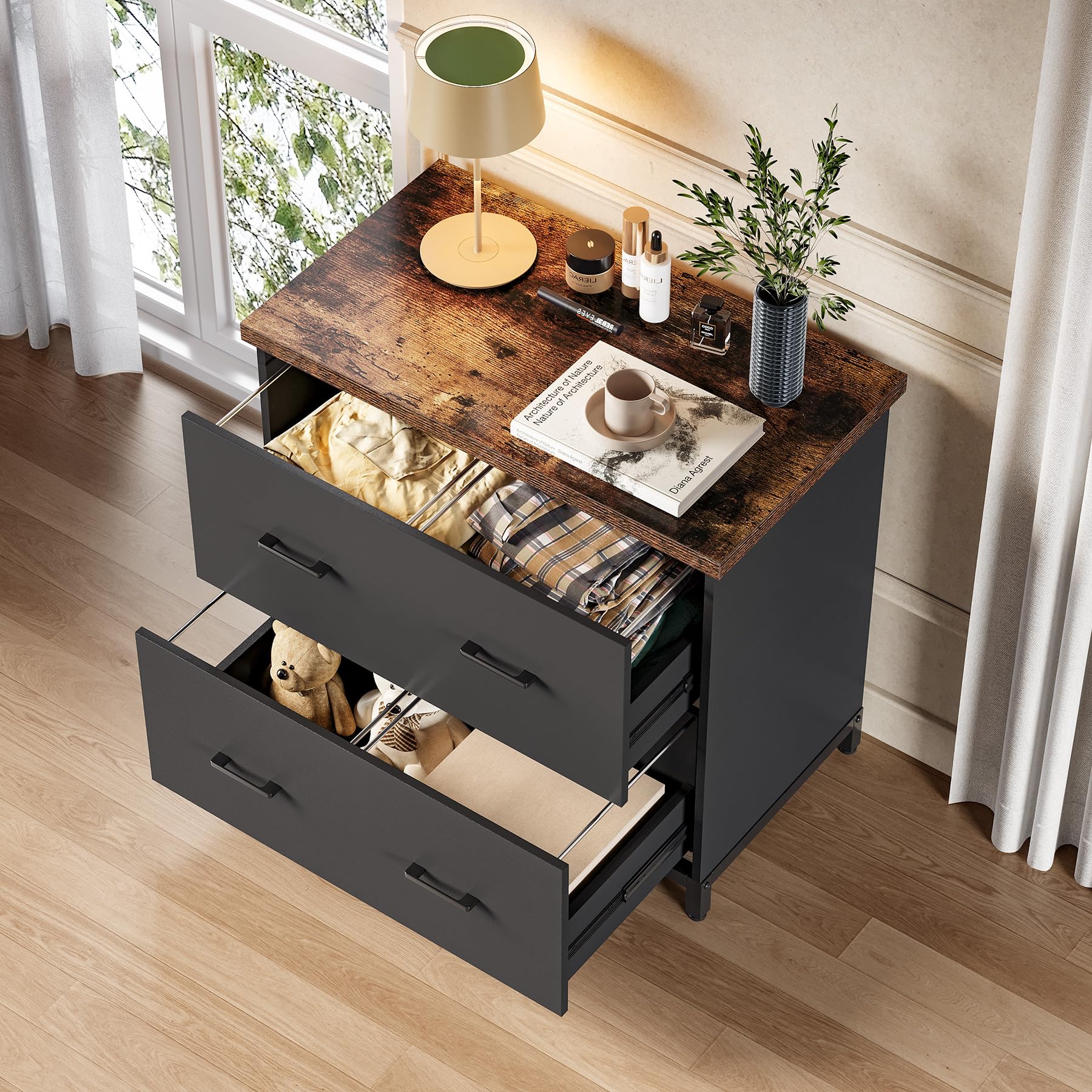 2-Drawer Lateral File Cabinet for Home Office - 30.7